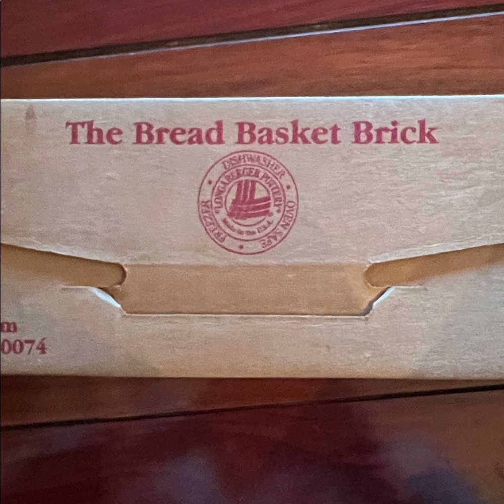 Longaberger The Bread Basket Brick NIB